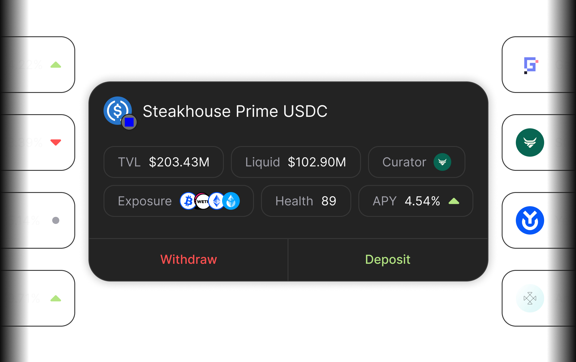 Curated vault mock